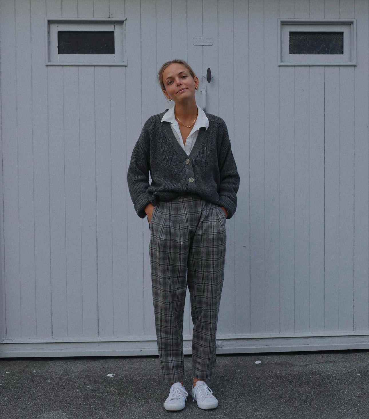 Pantalon à carreaux