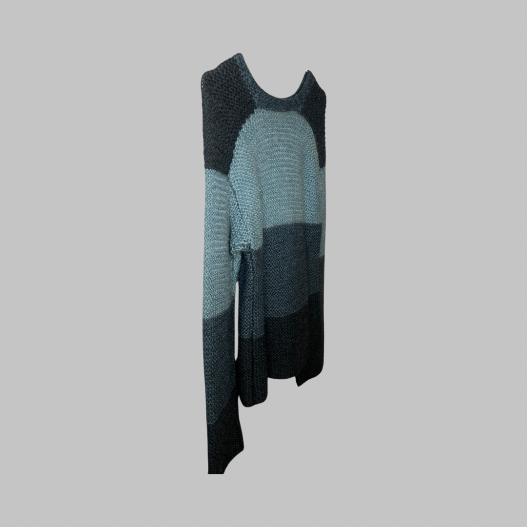 Pull laine tricoté main