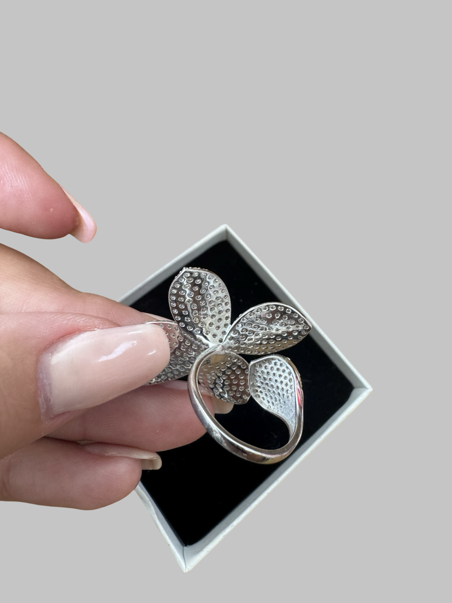 Bijoux fleurs argent