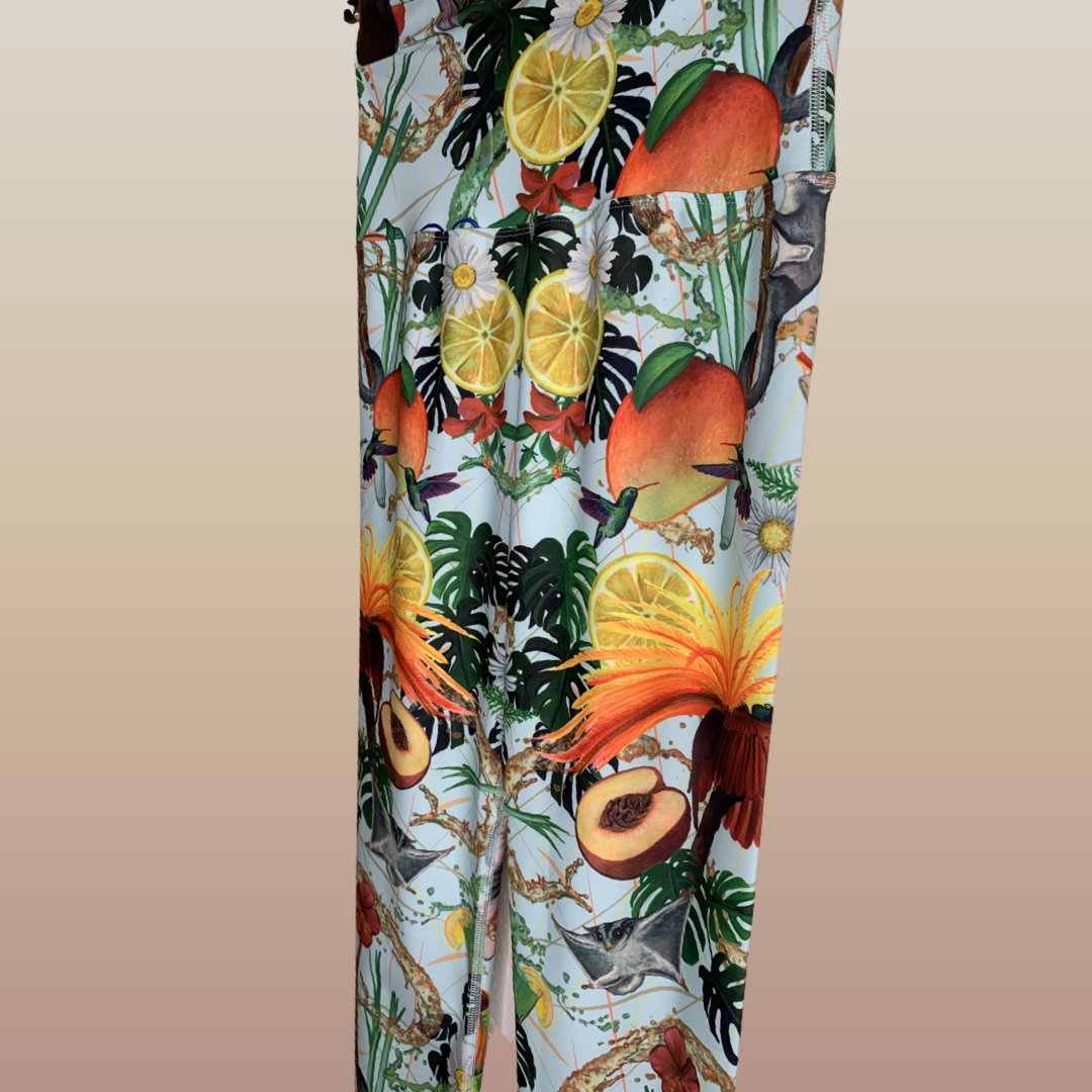 Legging à fleurs