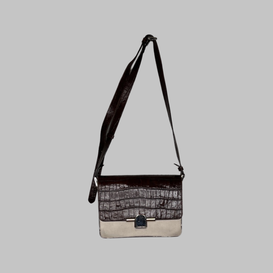 Massimo dutti croc bag sales
