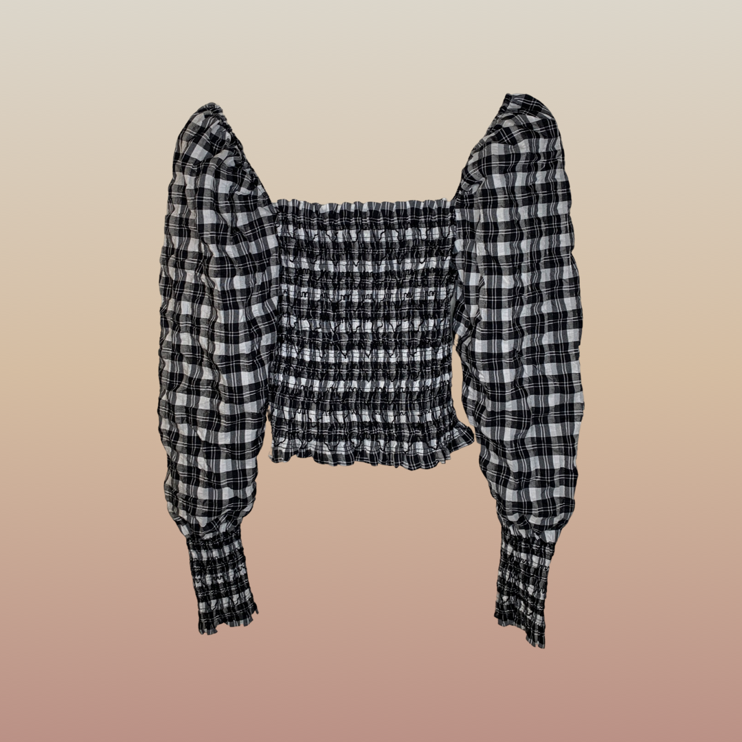 Top à carreaux H&M