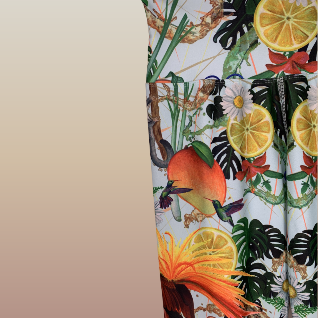 Legging à fleurs