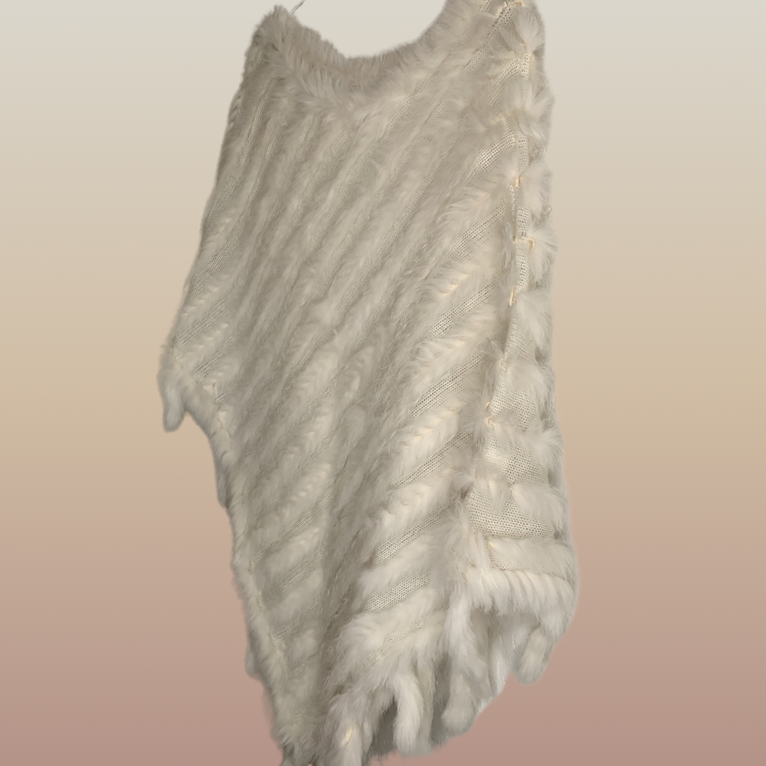 Poncho en fourrure