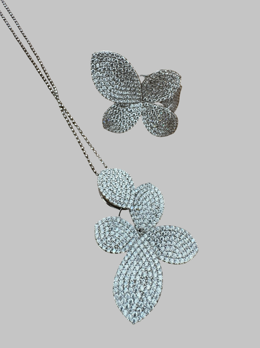 Bijoux fleurs argent