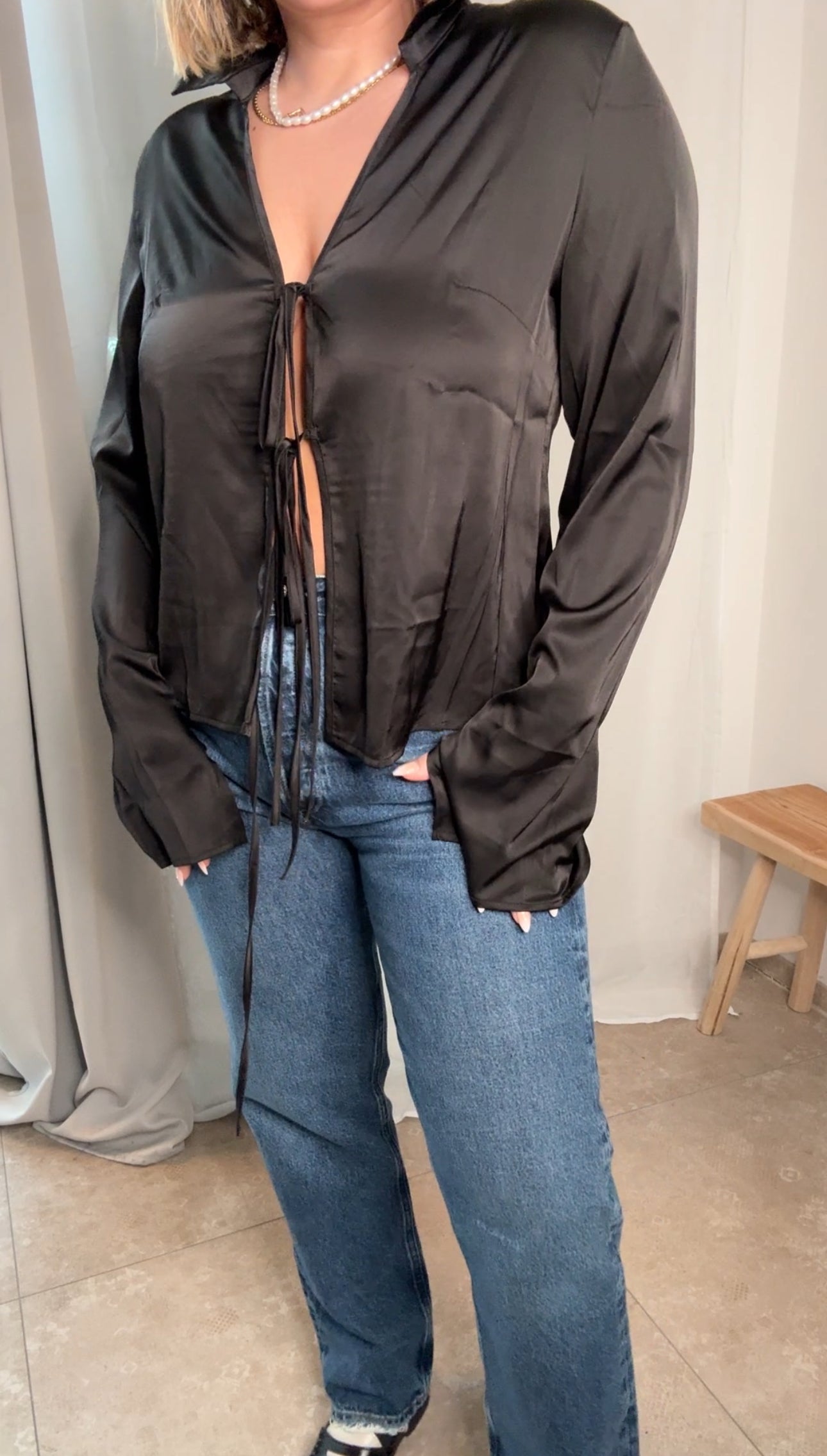 Blouse satiné