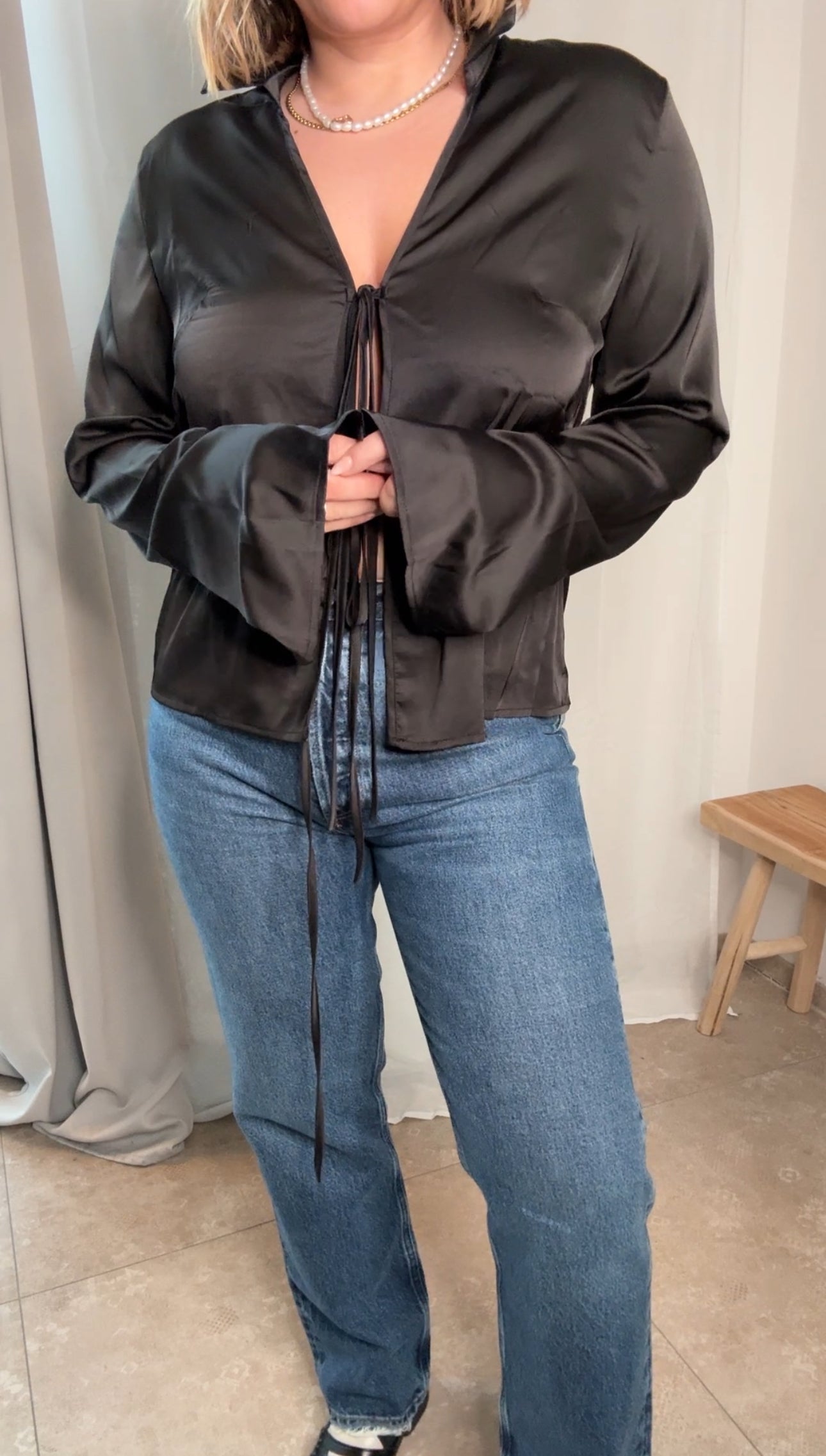 Blouse satiné