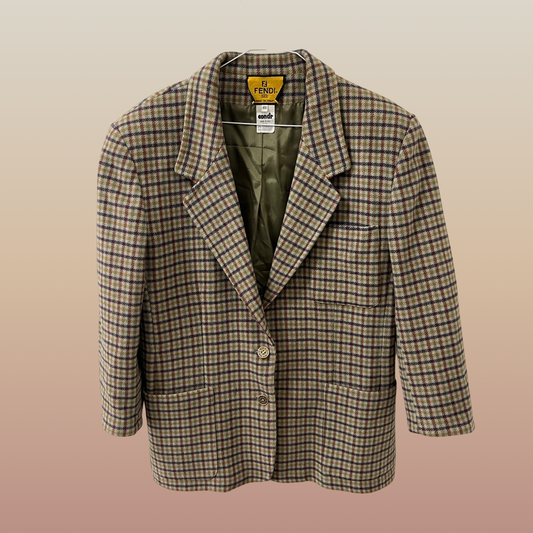 Blazer en laine Fendi