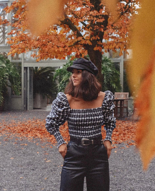 Top à carreaux H&M